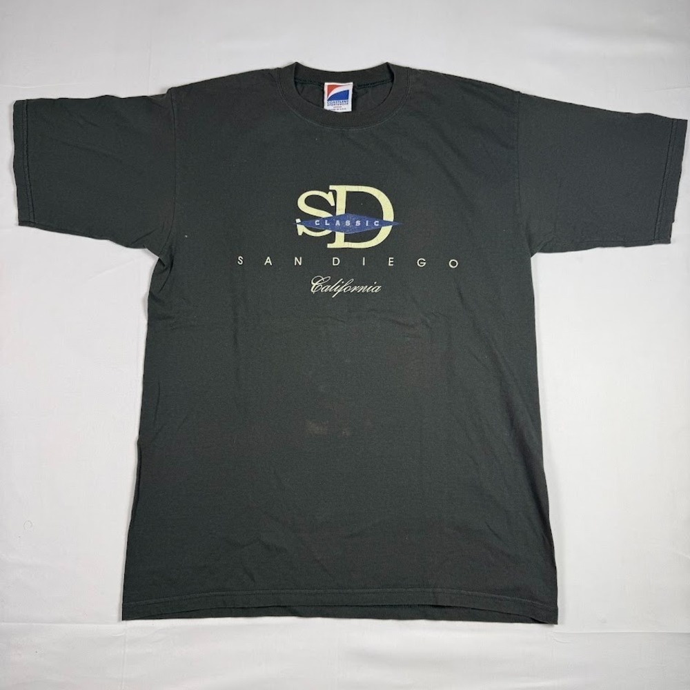VTG Coastline Sportswear Shirt Mens Medium San Diego California Graphic USA